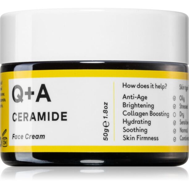 Q+A Ceramide cremă facială revitalizantă cu ceramide 50 g preţ