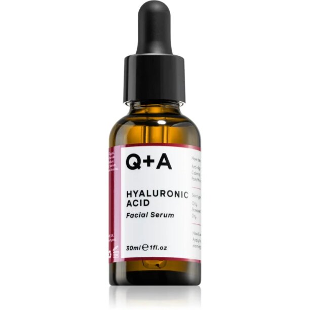 Q+A Hyaluronic Acid ser facial hidratant cu acid hialuronic 30 ml preţ