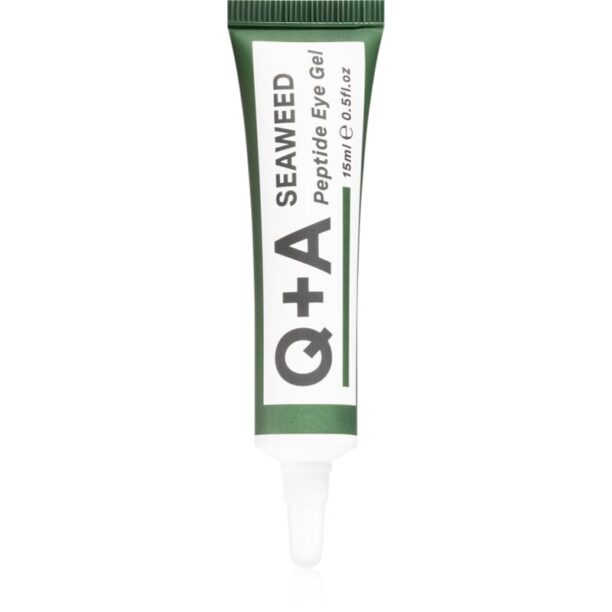 Q+A Seaweed Peptide gel iluminator pentru ochi cu peptide 15 ml