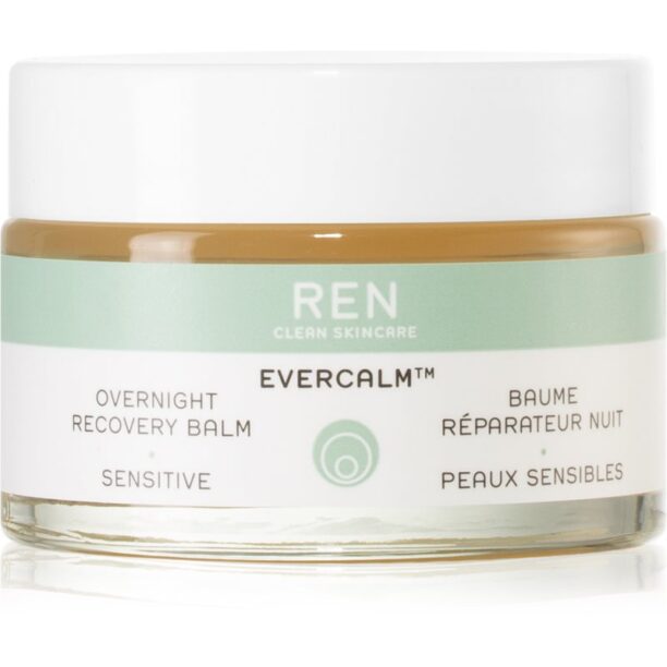 REN Evercalm Overnight Recovery Balm Balsam de noapte reparator pentru piele sensibilă 30 ml