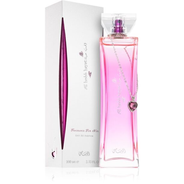 Rasasi Al Hobb Hayat Eau de Parfum pentru femei 100 ml preţ