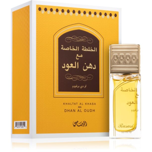 Rasasi Khaltat Al Khasa Ma Dhan Al Oudh Eau de Parfum unisex 50 ml preţ