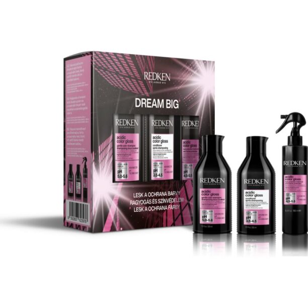 Redken Acidic Color Gloss set cadou pentru păr vopsit preţ