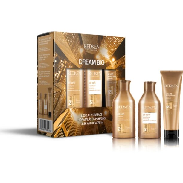 Redken All Soft set cadou pentru par uscat preţ