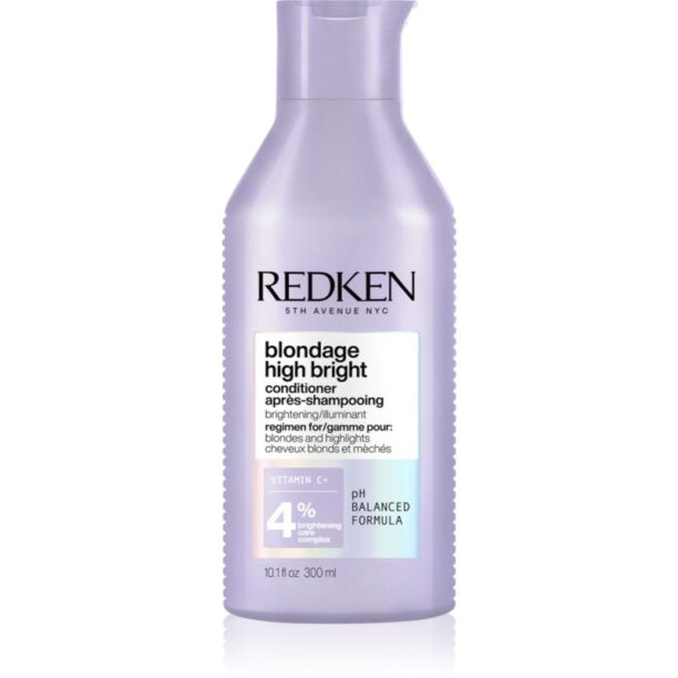 Redken Blondage High Bright balsam pentru stralucire pentru par blond 300 ml preţ