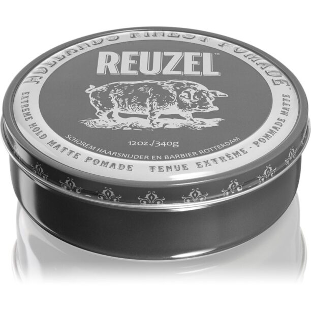 Reuzel Hollands Finest Pomade Extreme Hold alifie pentru par cu efect matifiant 340 g