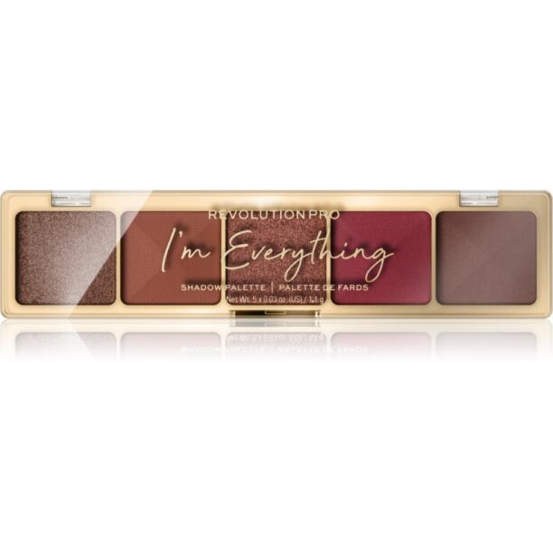 Revolution PRO Glam paletă cu farduri de ochi culoare I'm Everything Burnt Nude 5