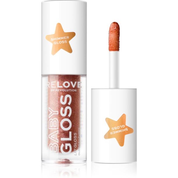 Revolution Relove Baby Gloss Shimmer Luciu de Buze sclipitor culoare Pink Tulle 1.8 ml preţ