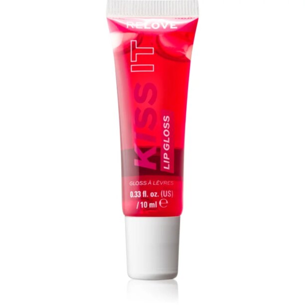 Revolution Relove Kiss It lip gloss hidratant culoare Cherry Red 10 ml