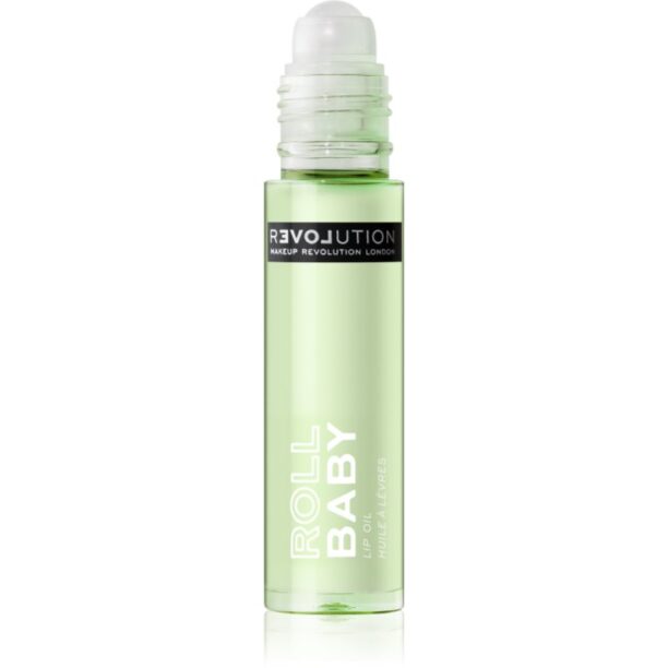 Revolution Relove Roll Baby ulei nuanțator pentru buze cu parfum Matcha 5 ml