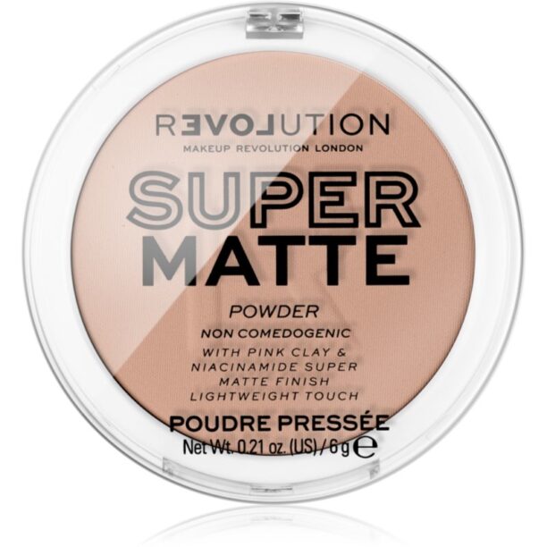 Revolution Relove Super Matte Powder pudra matuire culoare Beige 6 g preţ