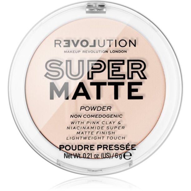 Revolution Relove Super Matte Powder pudra matuire culoare Translucent 6 g preţ