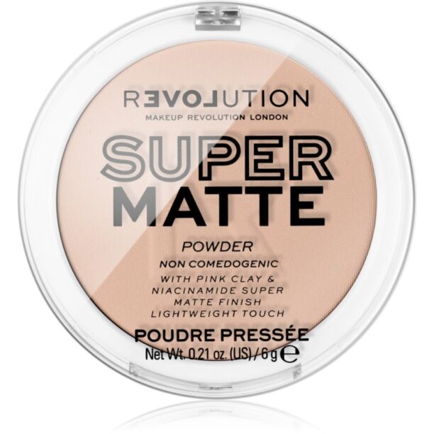 Revolution Relove Super Matte Powder pudra matuire culoare Vanilla 6 g preţ