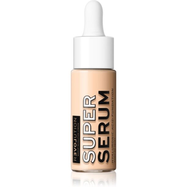 Revolution Relove Super Serum make-up cu textura usoara cu acid hialuronic culoare F1 25 ml preţ