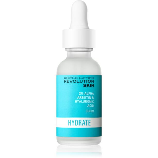 Revolution Skincare Hyaluronic Acid & 2% Alpha Arbutin ser hidratant pentru stralucire 30 ml preţ