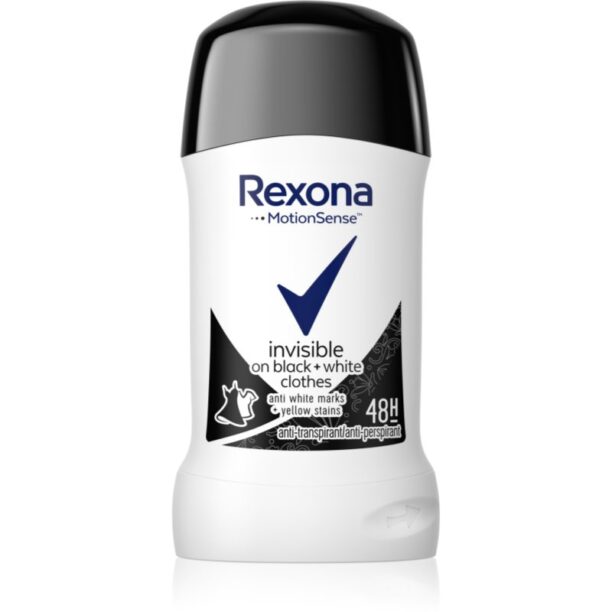 Rexona Invisible on Black + White Clothes Antiperspirant antiperspirant puternic 48 de ore 40 ml preţ