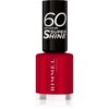 Rimmel 60 Seconds Super Shine lac de unghii culoare 313 Feisty Red 8 ml