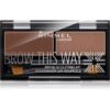 Rimmel Brow This Way paleta pentru machiaj sprancene culoare 002 Medium Brown 1