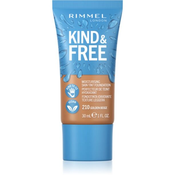 Rimmel Kind & Free machiaj ușor de hidratare culoare 210 Golden Beige 30 ml preţ