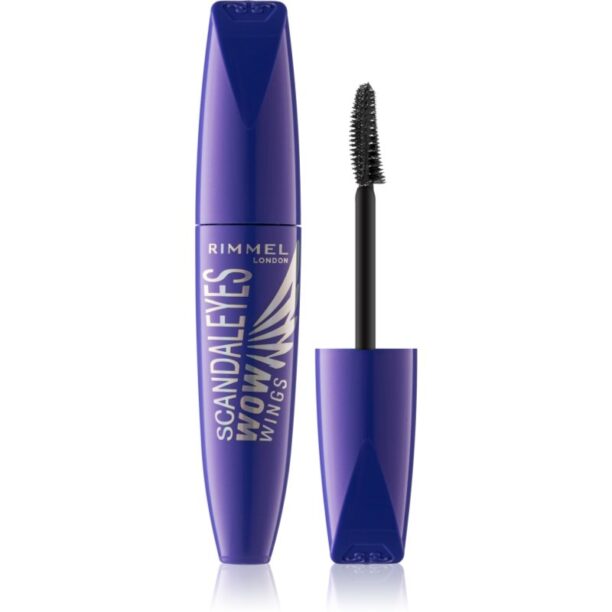 Rimmel ScandalEyes WOW Wings mascara pentru volum si curbare culoare 001 Black 12 ml preţ