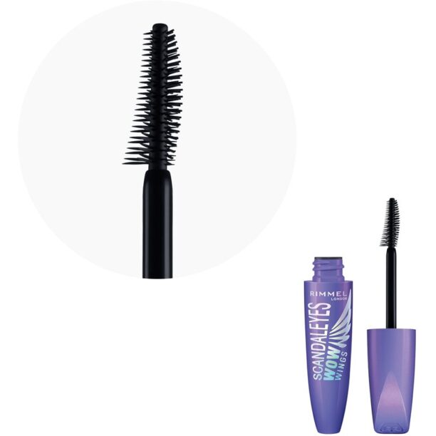 Preţ Rimmel ScandalEyes WOW Wings mascara pentru volum si curbare culoare 001 Black 12 ml