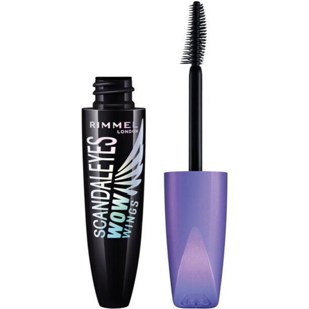 Rimmel ScandalEyes WOW Wings mascara pentru volum si curbare culoare 003 Extreme Black 12 ml preţ