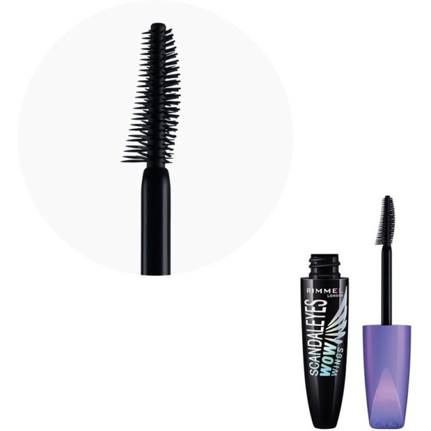 Preţ Rimmel ScandalEyes WOW Wings mascara pentru volum si curbare culoare 003 Extreme Black 12 ml