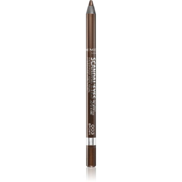 Rimmel ScandalEyes Waterproof Kohl Kajal creion dermatograf waterproof culoare 003 Brown 1