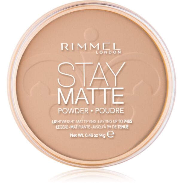 Rimmel Stay Matte pudră culoare 008 Cashmere 14 g preţ