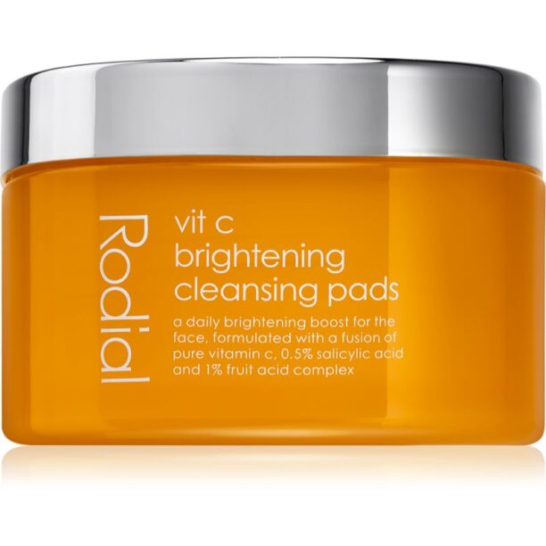 Rodial Vit C Brightening Cleansing Pads dischete demachiante cu vitamina C 50 buc preţ