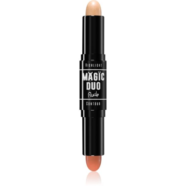 Rude Cosmetics Magic Duo baton pentru dublu contur culoare Medium 4.5 g