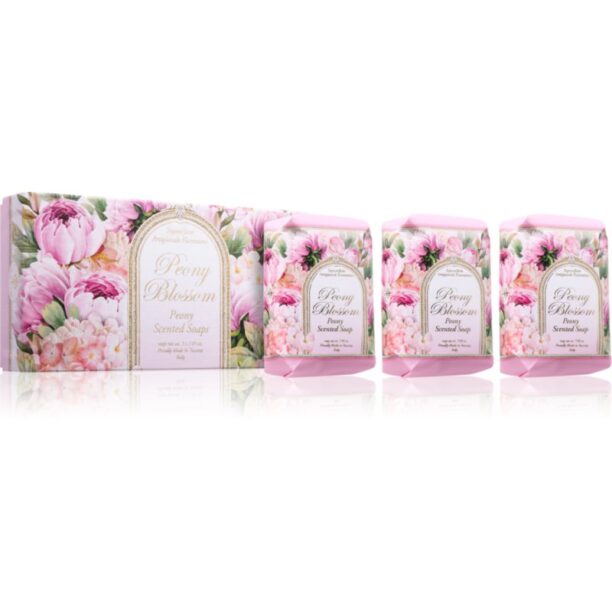 Saponificio Artigianale Fiorentino Peony Blossom Set set de săpunuri solide