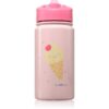 Saro Baby Thermos Bottle with Straw termos cu pai Pink 350 ml