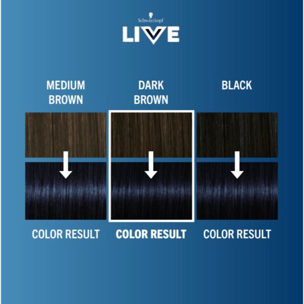 Cumpăra Schwarzkopf LIVE Intense Colour Culoare permanenta pentru par culoare 090 Cosmic Blue 1 buc