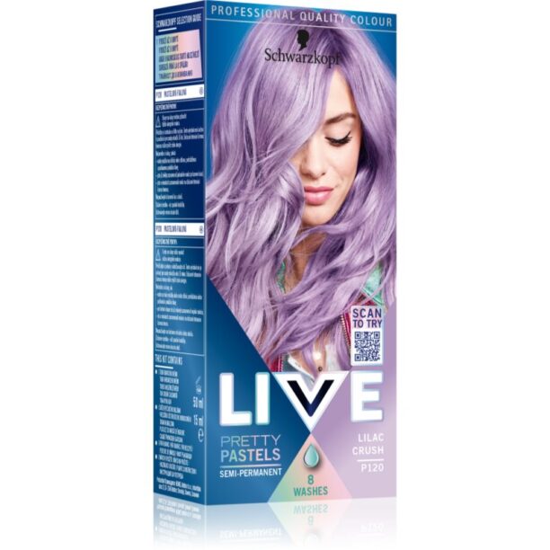 Schwarzkopf LIVE Ultra Brights or Pastel vopsea de par semi-permanenta culoare 120 Lilac Crush 1 buc preţ