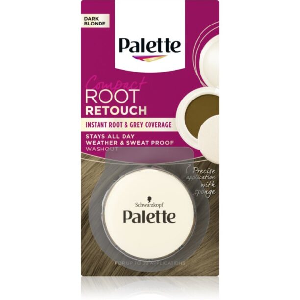 Schwarzkopf Palette Compact Root Retouch corector pentru acoperirea firelor carunte de par cu efect de pulbere culoare Dark Blonde 3 g preţ