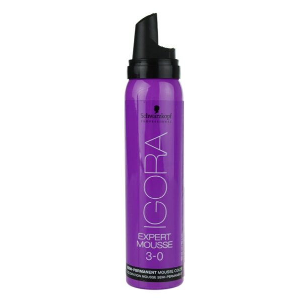 Schwarzkopf Professional IGORA Expert Mousse vopsea de par sub forma de spuma pentru păr culoare 3-0 Dark Brown Natural 100 ml preţ