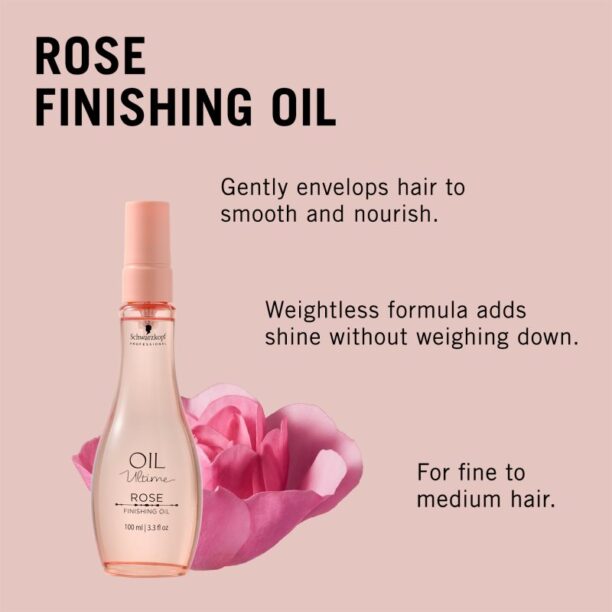 Preţ Schwarzkopf Professional Oil Ultime Rose Oil ulei de trandafir pentru par sensibil 100 ml