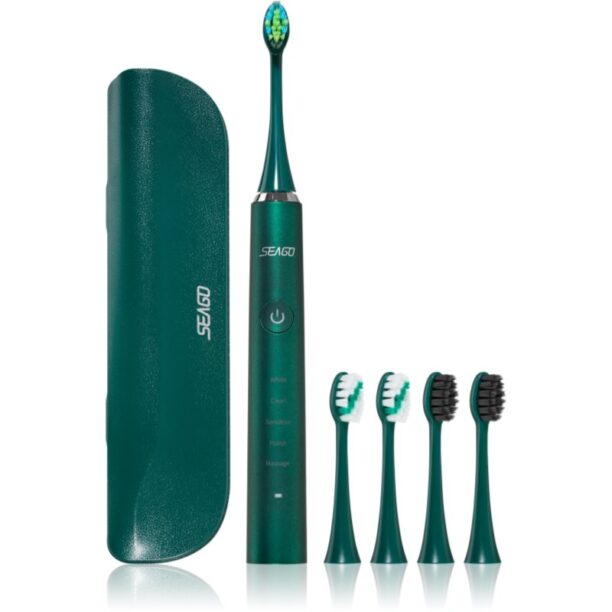 Seago Sonic Toothbrush SG-972 S5 periuta de dinti electrica Green 1 buc