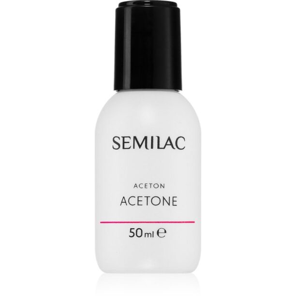 Semilac Liquids acetonă pentru a îndepărta gelul de pe unghii 50 ml