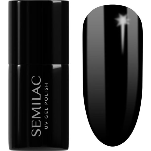 Semilac UV Hybrid Black & White lac de unghii sub forma de gel culoare 031 Black Diamond 7 ml