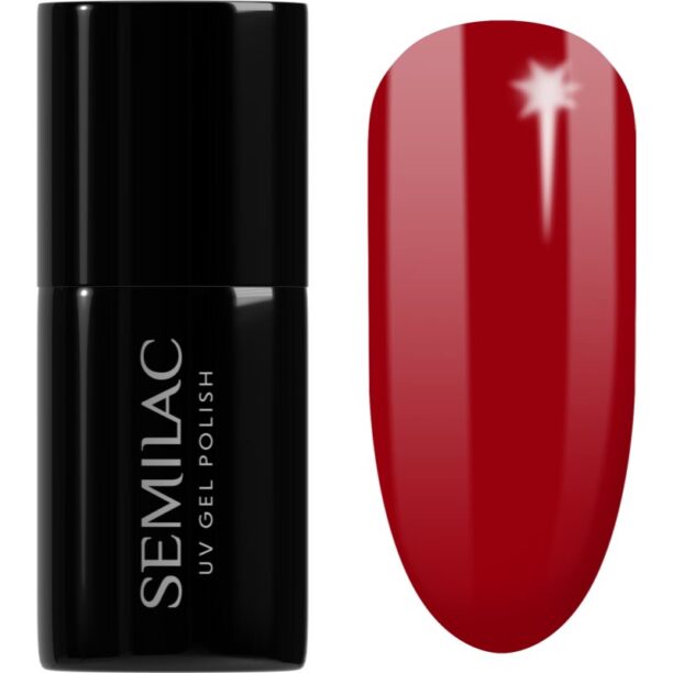 Semilac UV Hybrid Valentines lac de unghii sub forma de gel culoare 345 Gorgeous Red 7 ml preţ