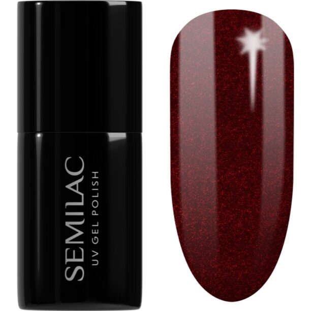 Semilac UV Hybrid X-Mass lac de unghii sub forma de gel culoare 306 Divine Red 7 ml preţ