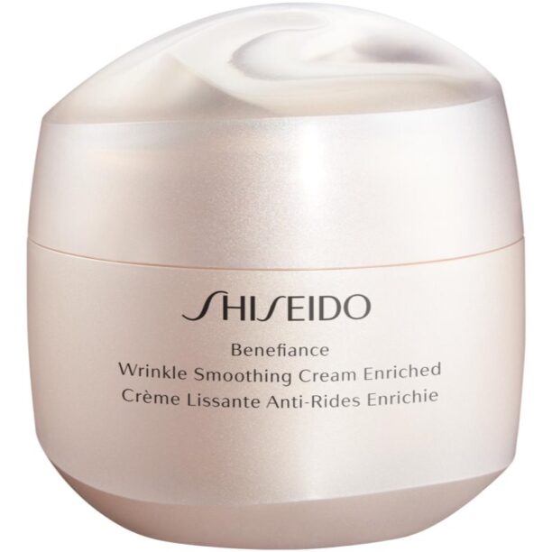 Shiseido Benefiance Wrinkle Smoothing Cream Enriched crema anti rid de zi si de noapte pentru tenul uscat 75 ml preţ