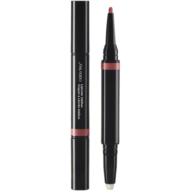 Shiseido LipLiner InkDuo ruj și creion pentru conturul buzelor balsam culoare 03 Mauve 1.1 g preţ