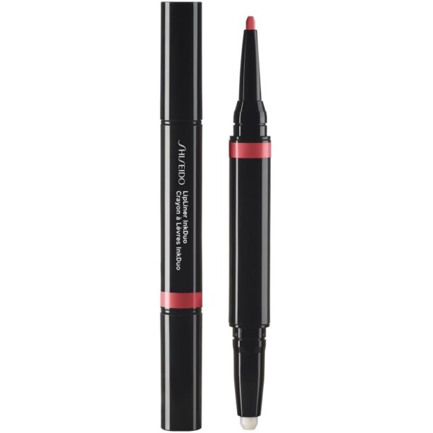 Shiseido LipLiner InkDuo ruj și creion pentru conturul buzelor balsam culoare 04 Rosewood 1.1 g preţ