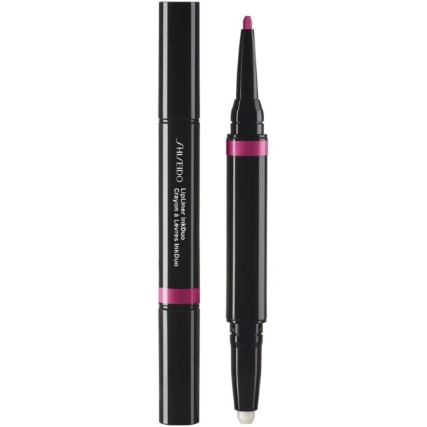 Shiseido LipLiner InkDuo ruj și creion pentru conturul buzelor balsam culoare 10 Violet 1.1 g preţ