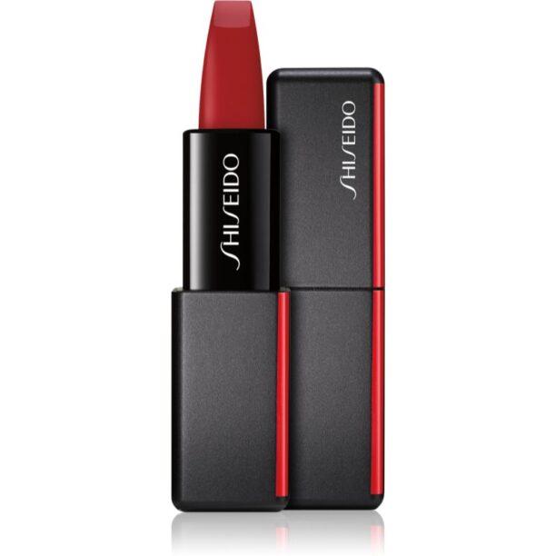 Shiseido ModernMatte Powder Lipstick Ruj mat cu pulbere culoare 516 Exotic Red (Scarlet Red) 4 g preţ