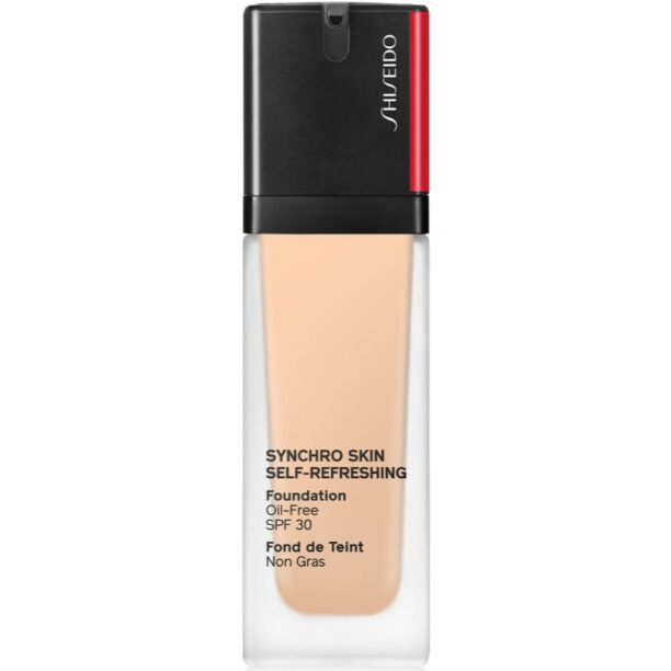 Shiseido Synchro Skin Self-Refreshing Foundation machiaj persistent SPF 30 culoare 140 Porcelain 30 ml