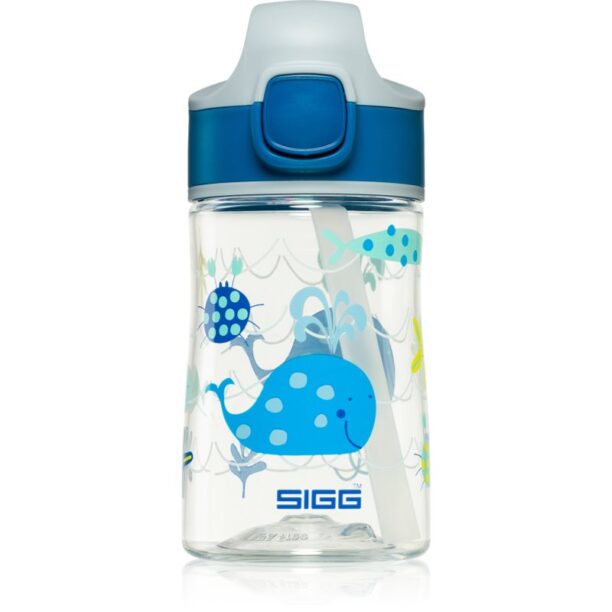 Sigg Miracle biberon pentru copii cu pai Ocean Friend 350 ml